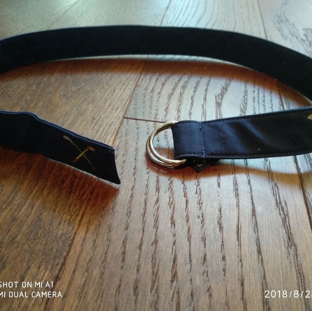 Kids Polo Navy gold club belt preppy!